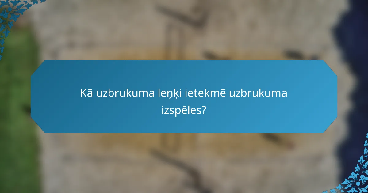 Kā uzbrukuma leņķi ietekmē uzbrukuma izspēles?